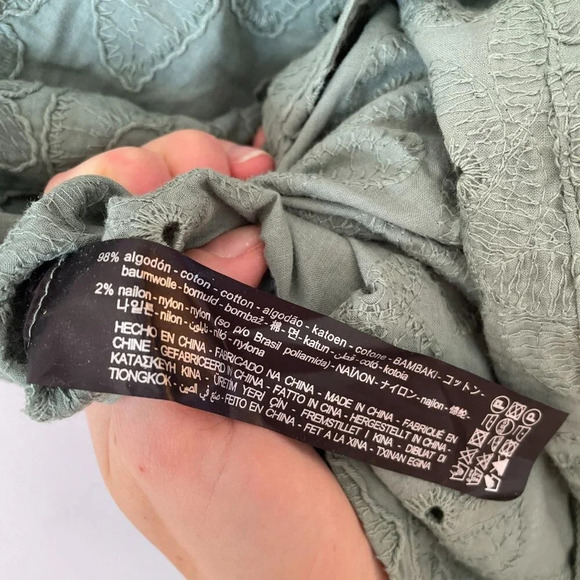 Zara Green Lace Jumpsuit - Picture 9 of 9